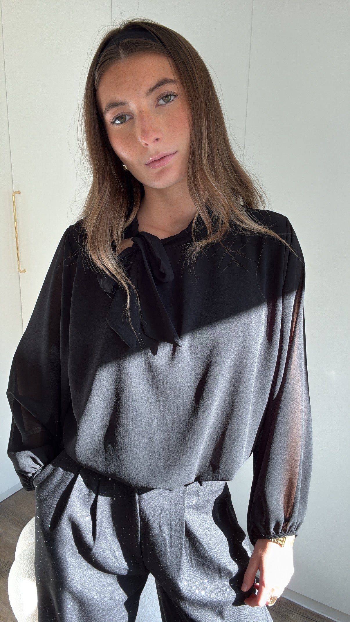 BLOUSE avec bras transparent