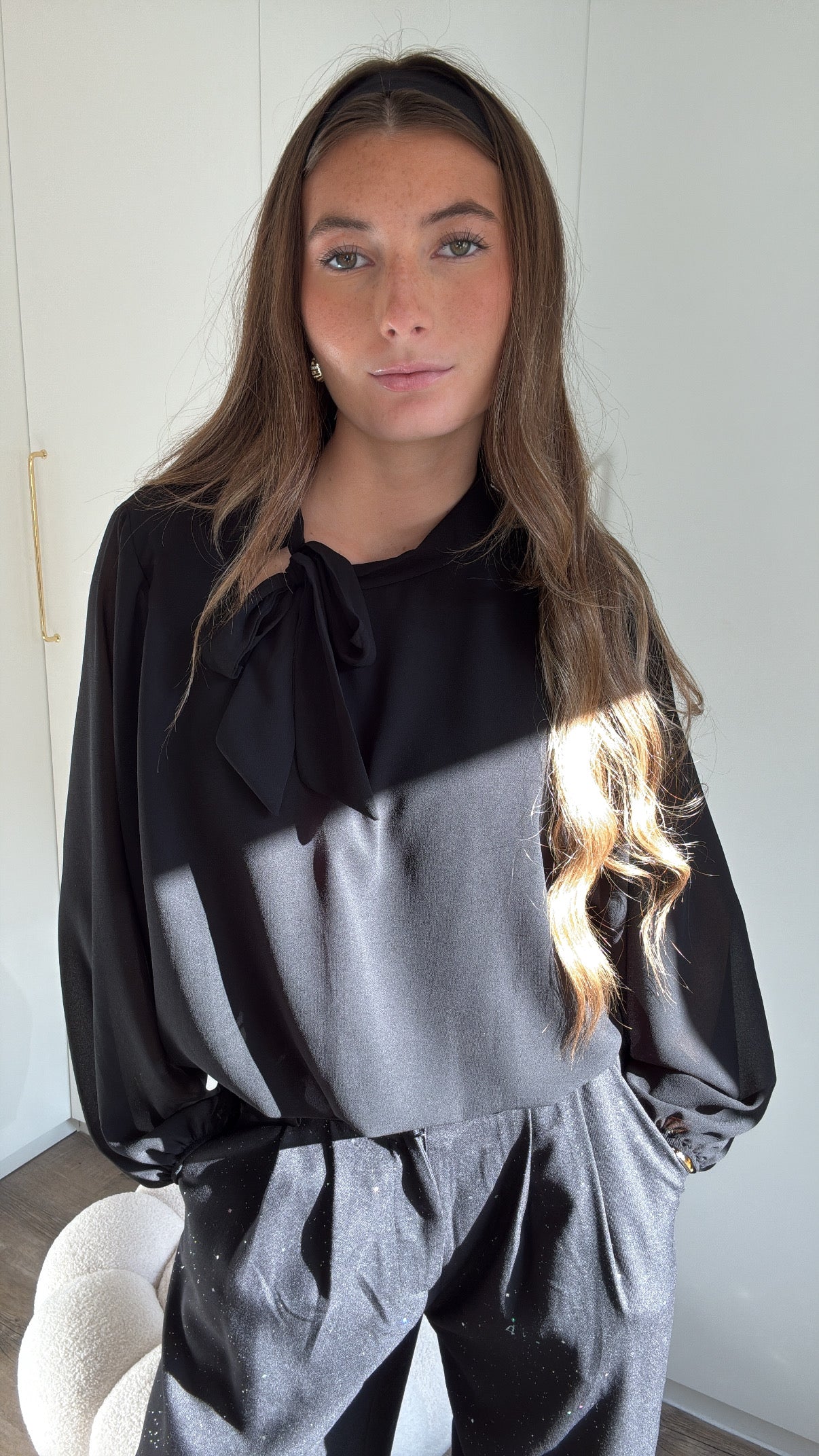 BLOUSE avec bras transparent