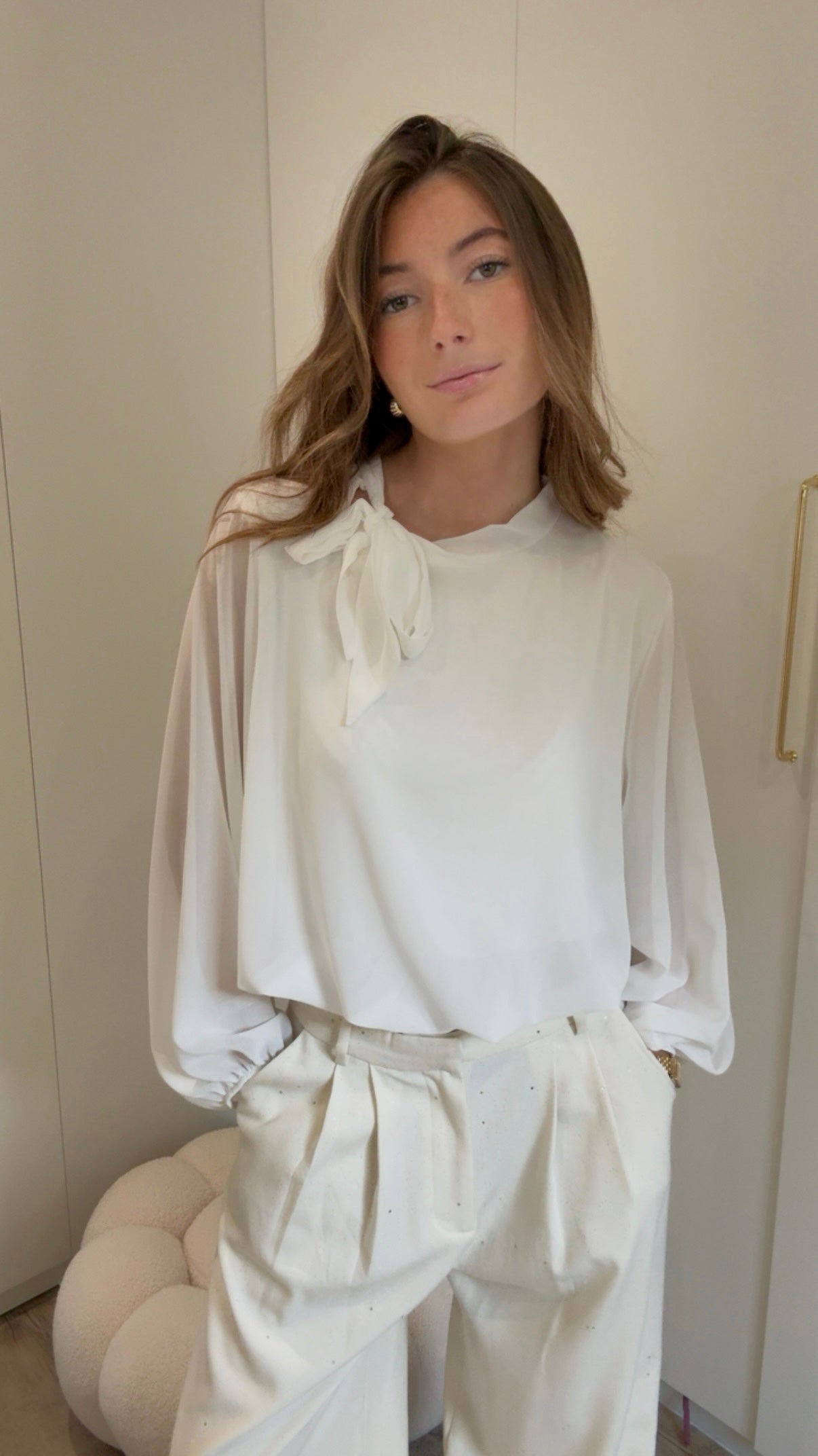 BLOUSE avec bras transparent