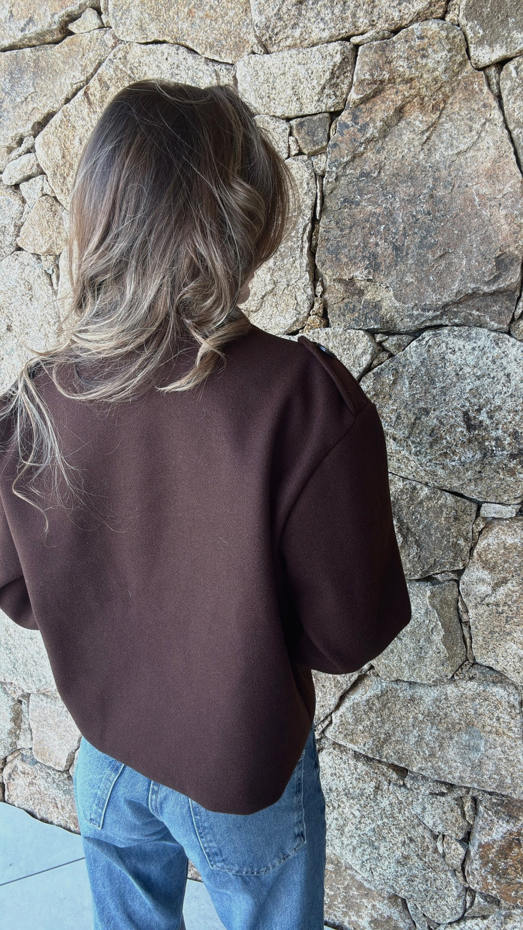 Vestes Courtes Marron