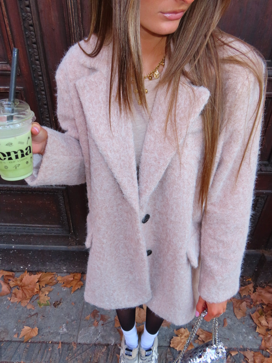 Blazer laine bouclés