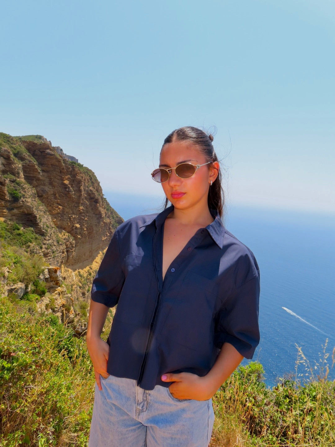 Chemise bleu