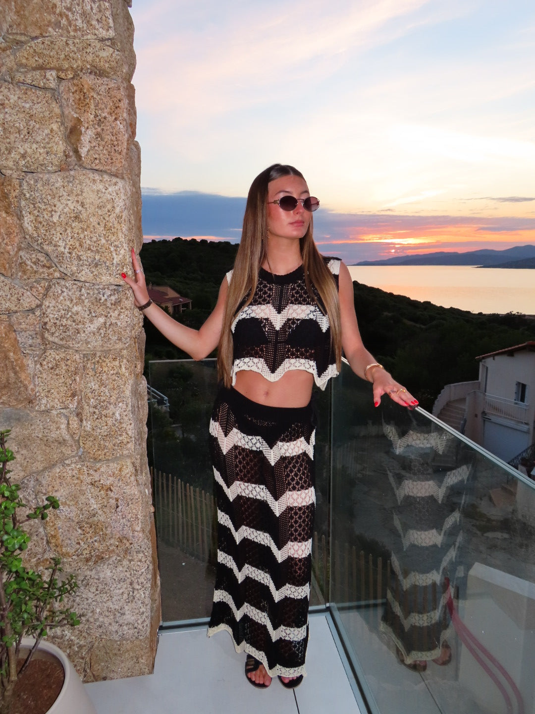 Ensemble « Aconit » crochet