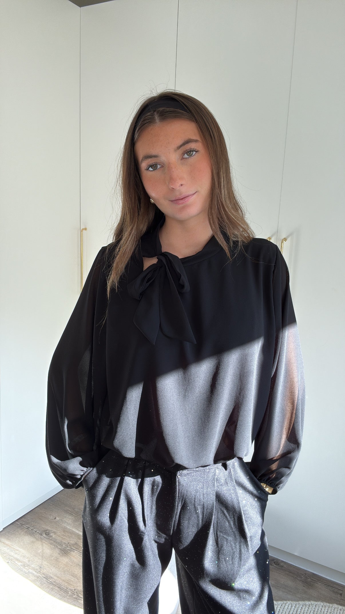 BLOUSE avec bras transparent