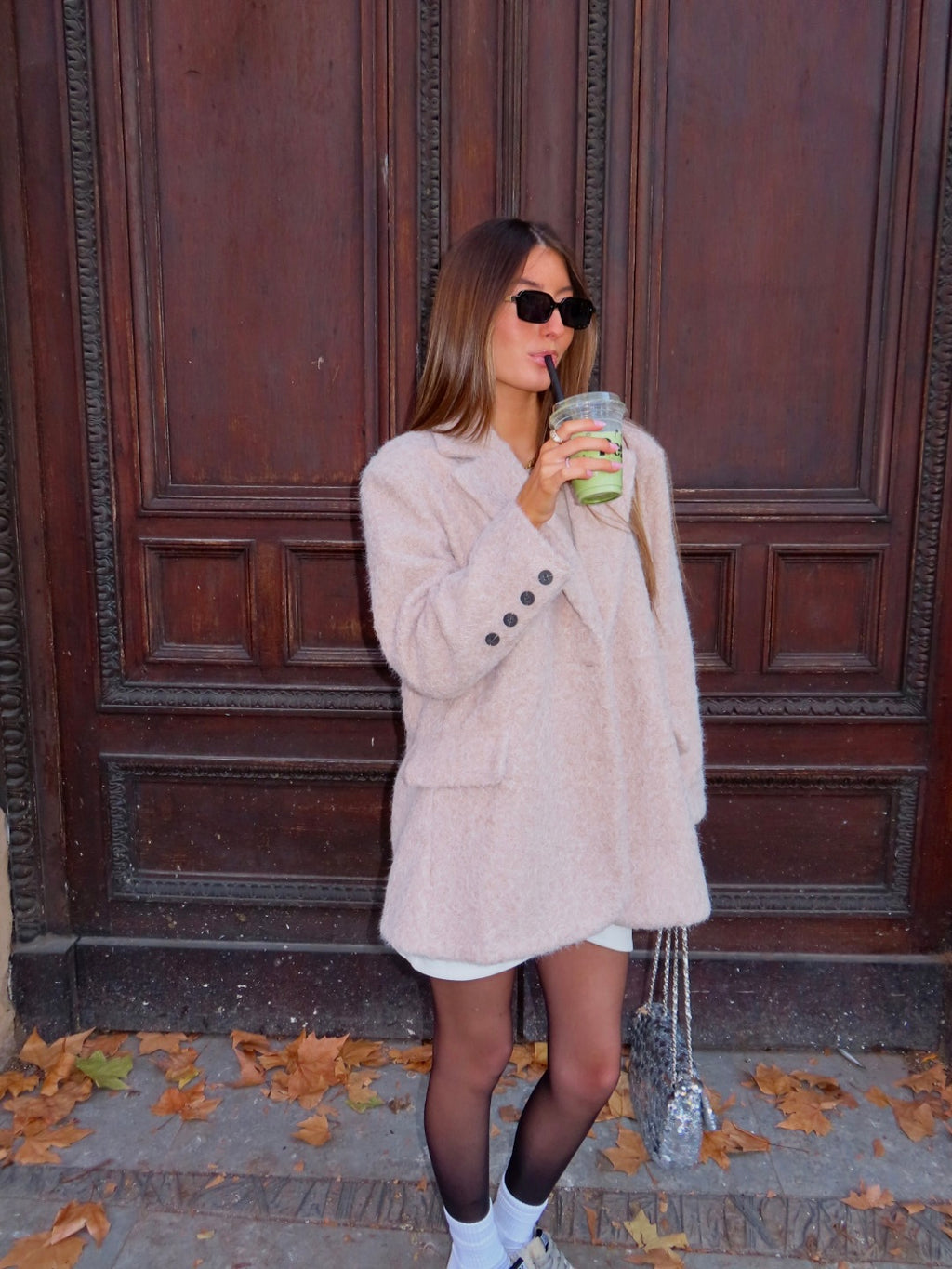 Blazer laine bouclés