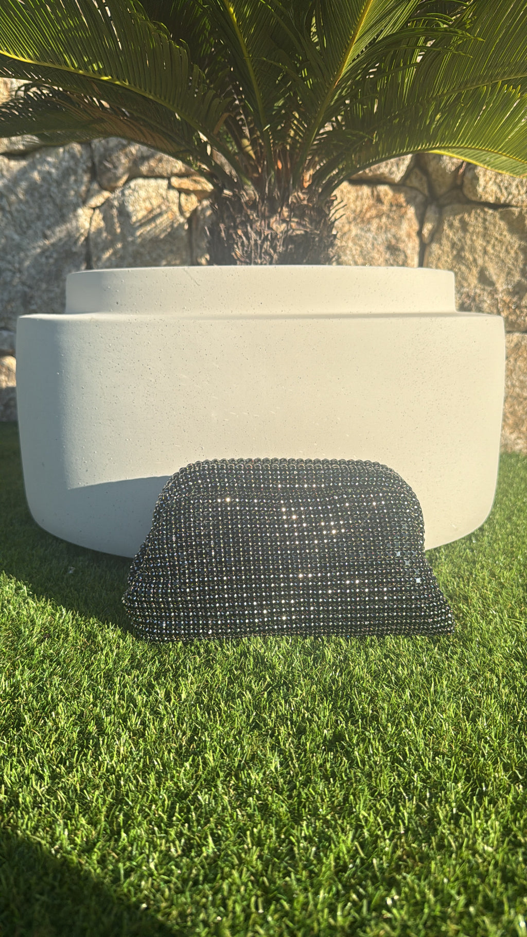 Sac nuage en Strass Noir