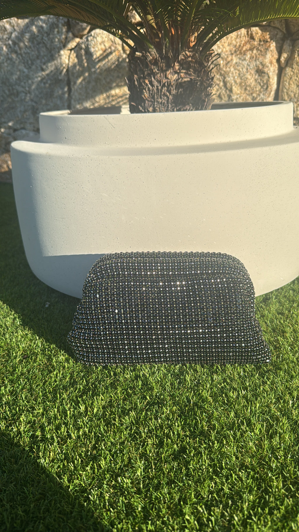 Sac nuage en Strass Noir